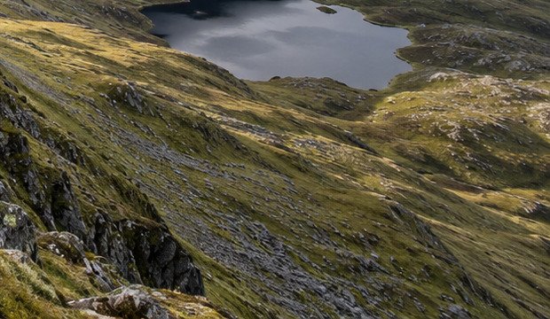 Clouds over Scottish mountains